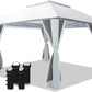 13x13 Pop Up Gazebo White Weatherproofing Durability