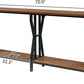 Sofa Console Table 70.9 Inch Industrial Grade Brown