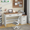 61 Inch Distressed Farmhouse Computer Desk Storage