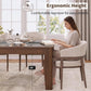 Rectangular Farmhouse 71 Inches Brown Dining Table