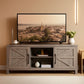 Gray Farm house TV Stand 65 Inch Entertainment Center