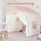 Pink Princess Playhouse Tent With Premium Curtains