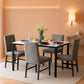 Slate Grey Marble Table top Five Piece Dining Set Premium