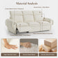 Modular Sectional Sofa Off White Reclining Cushions