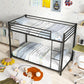 Metal Bunk Bed Twin Over Twin With Safety Guard Rails