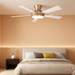 52 Inch Ceiling Fan With Remote Dimmable Lights White Gold