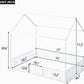 Premium Powder Coated Metal Montessori Floor Bed White