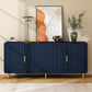 65Inch Blue Sideboard Buffet Cabinet Modern Console-2