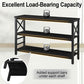Black 47 Inch Industrial Grade Sofa Table Storage Space