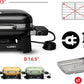 Weber Lumin Ultracompact Electric Outdoor Grill Black