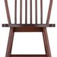 Windsor 2 Piece Solid Wood Dining Chair Set Walnut Finish