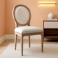 French Country Dining Chairs Beige Upholstered Set Of 6