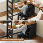 Black Industrial Twin Bunk Bed Desk BuiltIn Storage Drawers