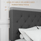 Upholstered Queen Platform Bed With Storage Drawers