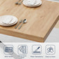 Extendable Wood Dining Table 55 To 70 With Removable Leaves
