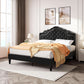 Queen Bed Frame With Adjustable Headboard BlackVelvet