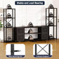 LED TV Stand 60 Inch Wide Display With USB Charging Contem porary-4