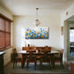 Cerulean Yellow Wildflower Wall Art TwentyByFortyInch Canvas