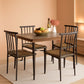Drift Brown Contemporary Rectangular Dining Table Set