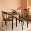 Drift Brown Contemporary Rectangular Dining Table Set