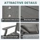 Spacious Five Piece Outdoor Dining Set with Umbrella Hole