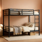 Twin XL Bunk Bed Frame Space Saving Sturdy Construction