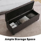 50.8 Inches Gray Upholstered Storage Ottoman Bench