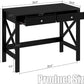 Black Home Office Desk With Drawers And Vanity Table
