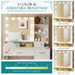 White LED Vanity Table With Integrated Illumination
