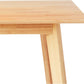 FSC Certified Solid Wood Rectangular Dining Table Seats Four Natural Finish
