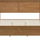 Natural Pinewood Queen Platform Bed Headboard Included