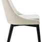 Beige Upholstered Dining Chair Mid Century Contemporary