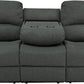 80-Inch RV Triple Recliner Sofa With Convertible Console