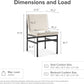 Black Dining Chairs With Removable Cushion Covers Set Of 2