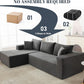 Cloud Sectional Couch Modular Sofa with Deep Seat