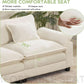 Comfy Cloud Couch Modular Sofa with Ottoman and Pillows-3