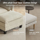 Comfy Modular Sectional Sofa With Movable Ottomans
