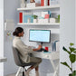 Compact White Writing Desk for Small Spaces and Creativity