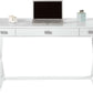 Compact White Writing Desk for Small Spaces and Creativity