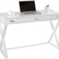 Compact White Writing Desk for Small Spaces and Creativity
