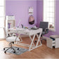 Compact White Writing Desk for Small Spaces and Creativity