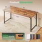 55 Inch Rustic Brown Computer Desk For Home Office