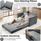 Convertible Loveseat Sleeper Sofa Bed for Small Spaces