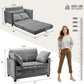 Convertible Loveseat Sleeper Sofa Bed for Small Spaces