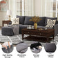 Convertible Modular Sectional Sofa with Memory Foam Comfort
