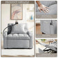Convertible Sleeper Chair Bed with USB Ports and Holder