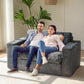 Convertible Sofa Bed With Pillows For Living Room