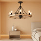 Powrify 36 Inch Industrial Farmhouse Ceiling Fan Light