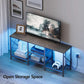 LED Lighting TV Stand 55 Inch Display Entertainment Center