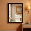 24X32Inch Beveled Aluminum Framed Mirror Brushed Black